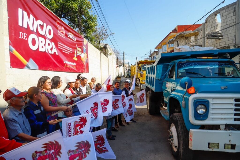 Gobierno de Cholula arranca obras en la junta auxiliar con más rezago