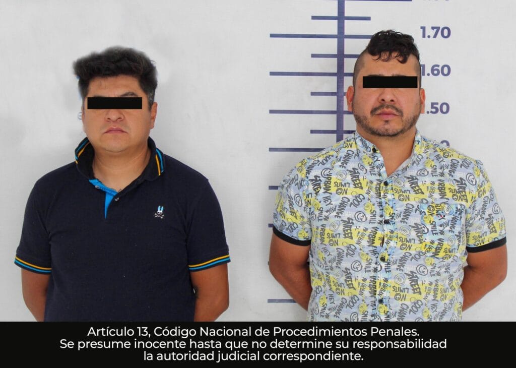 Logran Acertada Detención Policía de San Andrés Cholula a presuntos responsables de robo y secuestro