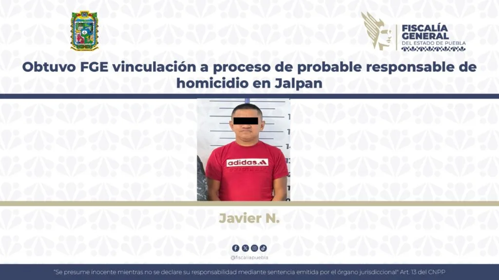 Obtuvo la FGE vinculación a proceso de probable responsable de homicidio en Jalpan