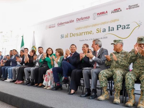 Con desarme voluntario, Gobierno federal y estatal impulsan construcción de la paz