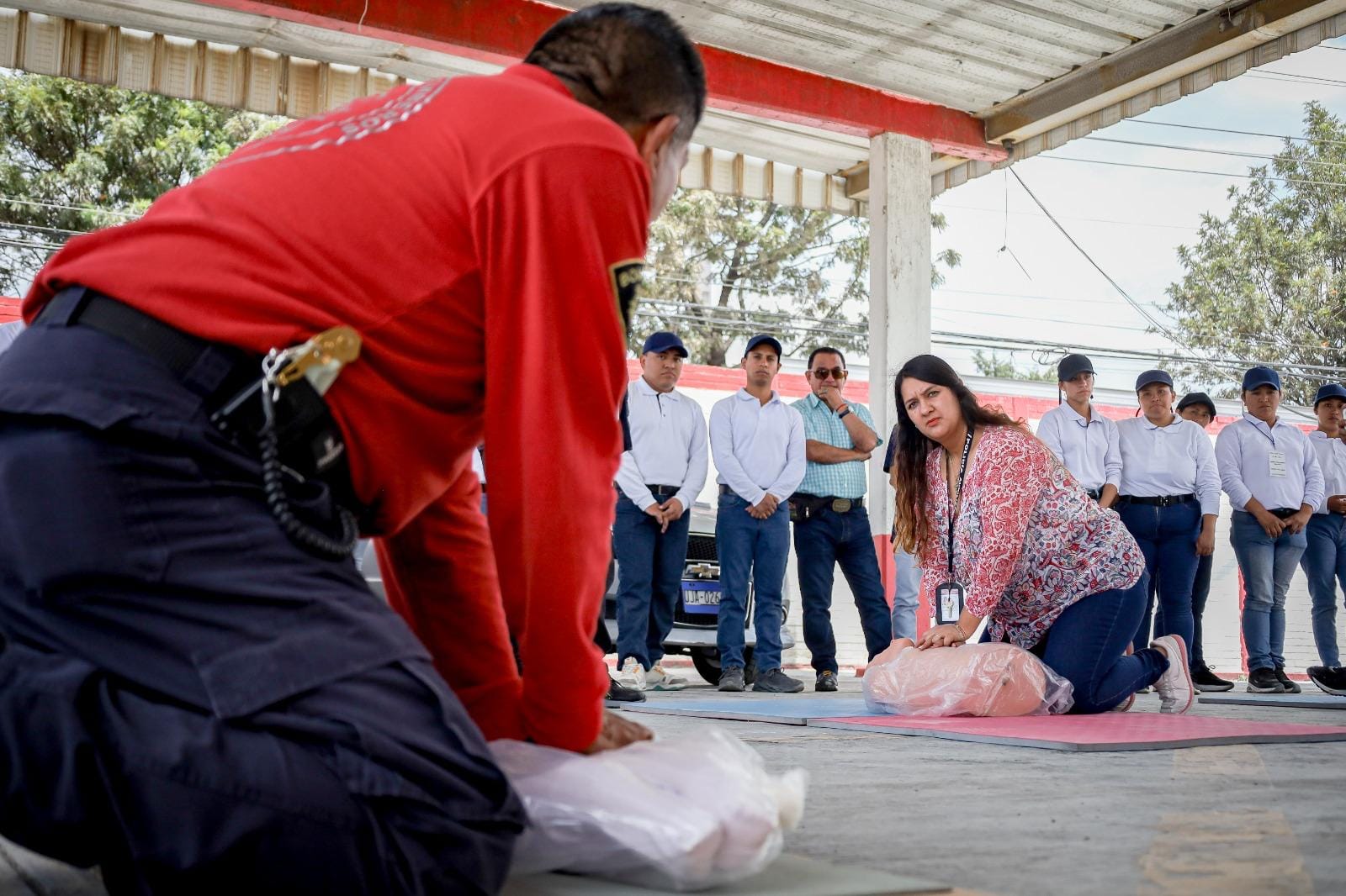 Brigadistas de la Policía Auxiliar refuerzan habilidades en materia de Protección Civil