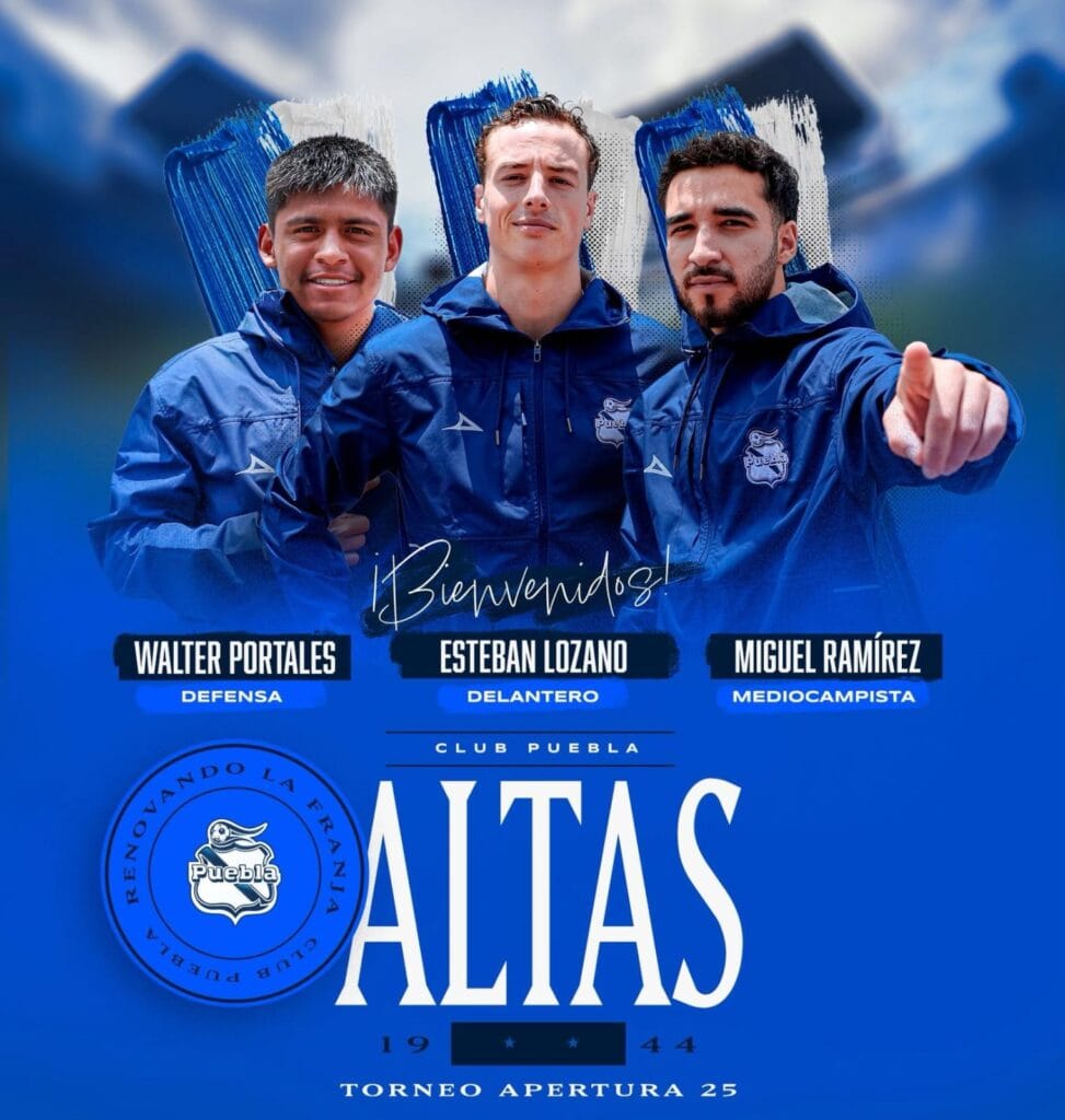 Club Puebla presenta a sus primeros tres refuerzos rumbo al Apertura 2025