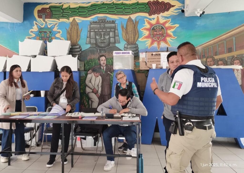 En calma, las elecciones del Poder Judicial en San Pedro Cholula