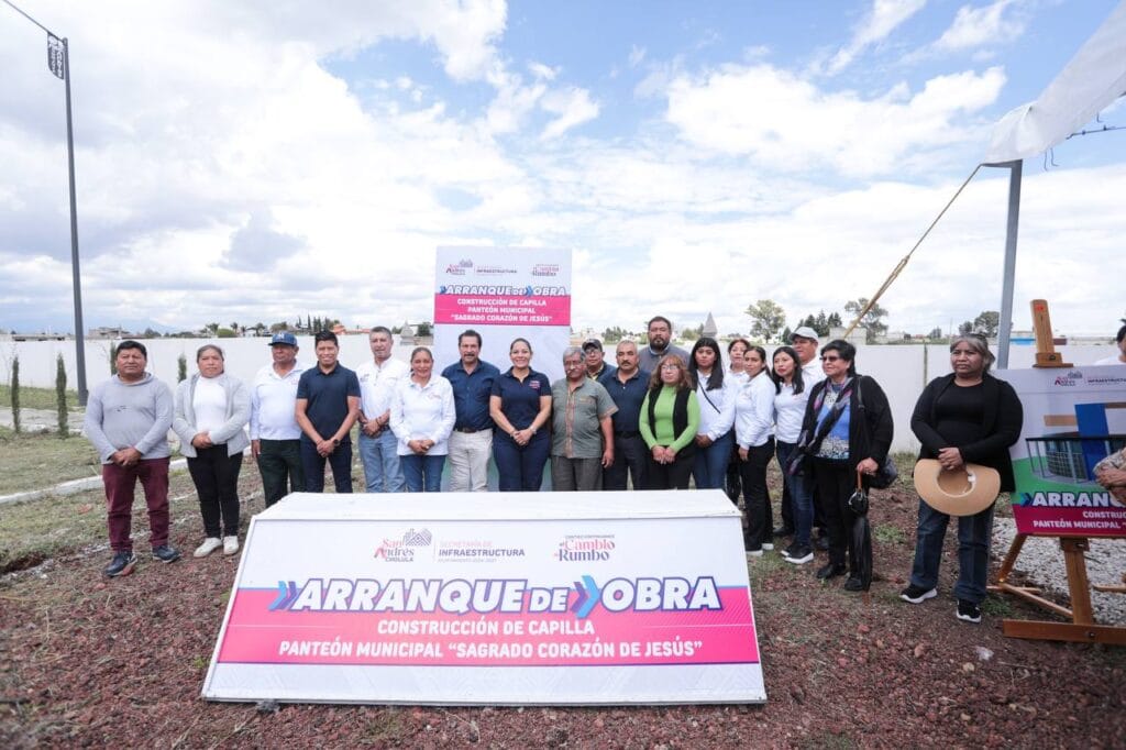 Inicia Lupita Cuautle obra en el panteón municipal de Santa María Tonantzintla