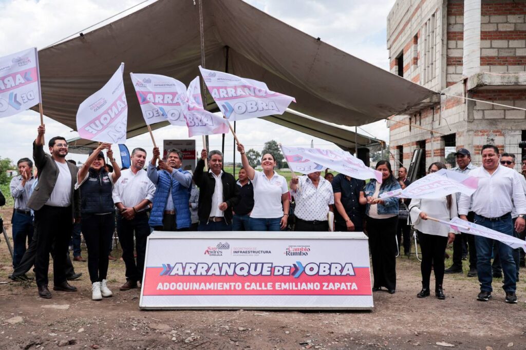 Inicia Lupita Cuautle obra ahora en San Luis Tehuiloyocan