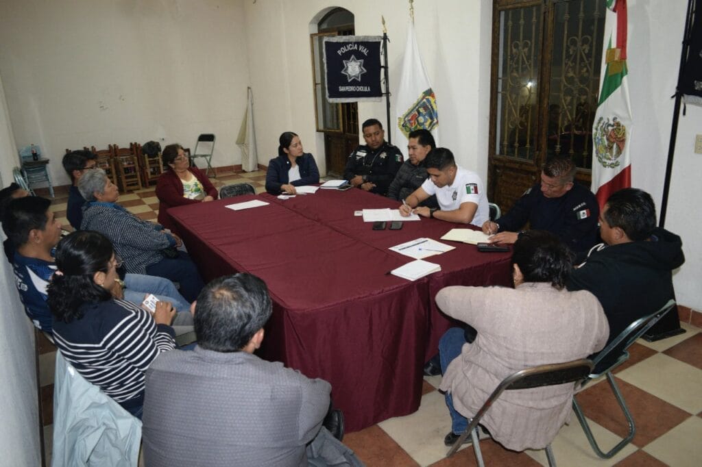 Barrios de San Pedro Cholula se suman a las Mesas de Seguridad