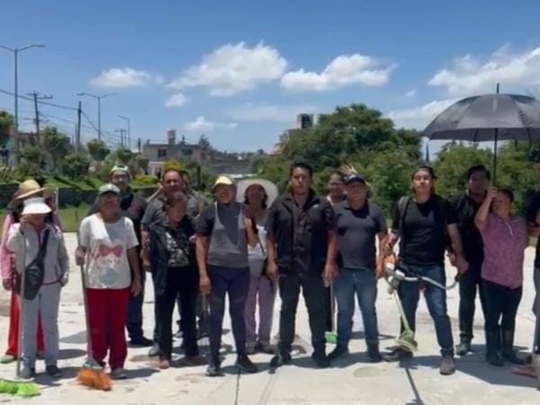 Delegados de Deporte y Juventud participan en faena comunitaria en Aparicio